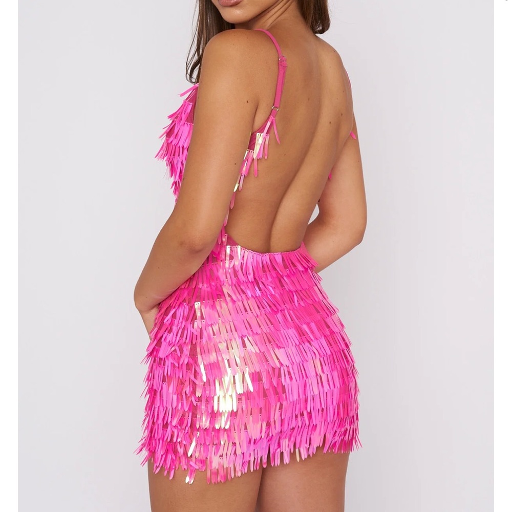 White Fox Freakum Pink Mini Dress